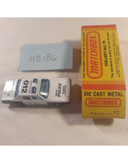 Matchbox Superfast #10 - Plymouth Gran Fury Police Car - 1979 Made in England - Lesney Products- NOS Mint in Box