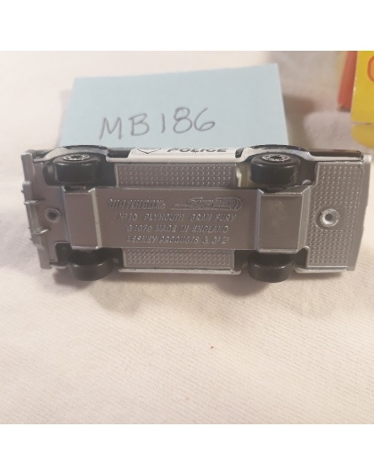 Matchbox Superfast #10 - Plymouth Gran Fury Police Car - 1979 Made in England - Lesney Products- NOS Mint in Box