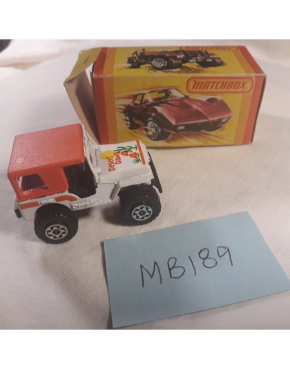 Matchbox Superfast #20 - 4x4 Jeep - Desert Dawg - 1981 Lesney England - NOS - Mint in Box