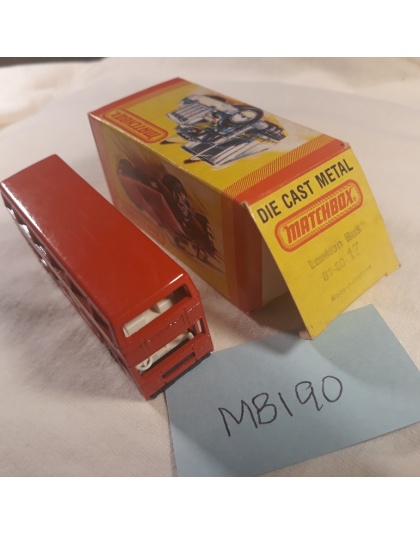 Matchbox Superfast #17 - London Bus - 1981 Lesney England - NOS - Mint in Box