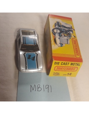 Matchbox Superfast #14 - Rallye Royale - 1973 Lesney England - Made in Hong Kong - NOS - Mint in Box