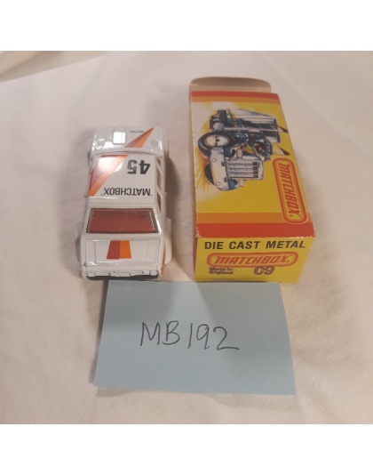 Matchbox Superfast #9 - Fiat Abarth - 1982 Lesney England - NOS - Mint in Box