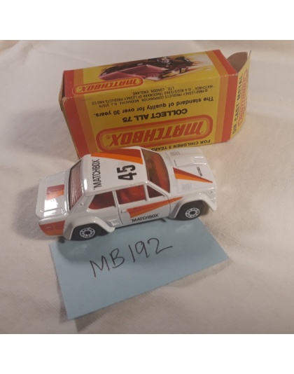 Matchbox Superfast #9 - Fiat Abarth - 1982 Lesney England - NOS - Mint in Box