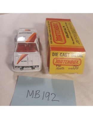 Matchbox Superfast #9 - Fiat Abarth - 1982 Lesney England - NOS - Mint in Box