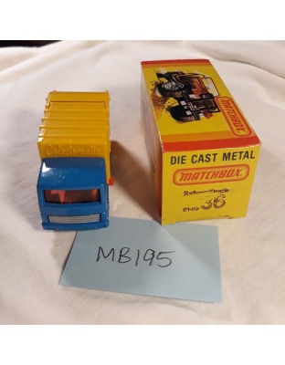 Matchbox Superfast #36 - Refuse Truck - Lesney England 1979 - NOS - Mint in Box