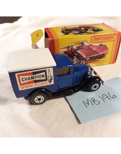Matchbox Superfast #38 - Model A Truck - Champion Spark Plugs - Made in England - Lesney Products 1979 - NOS - Mint in Box