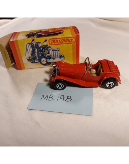 Matchbox Superfast #47 - Jaguar SS 100 - Lesney England 1982 - NOS - Mint in Box