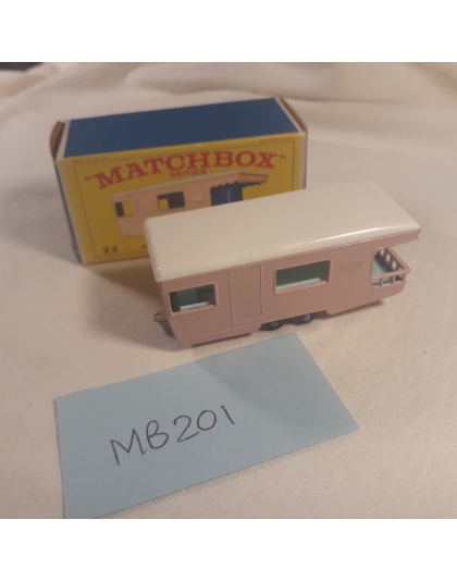 Vintage MATCHBOX Lesney #23 - Trailer Caravan - NOS - Mint in Box