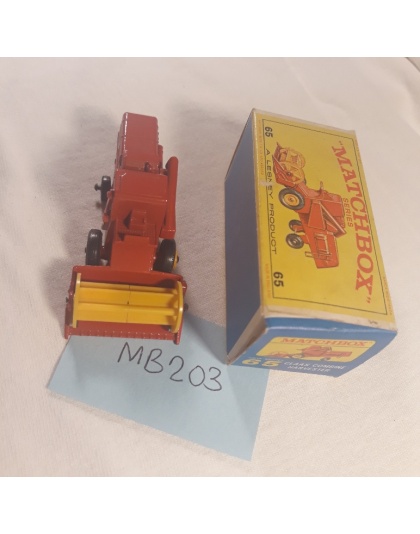 Vintage MATCHBOX Lesney #65 Claas Combine Harvester - NOS - Mint in Original Box