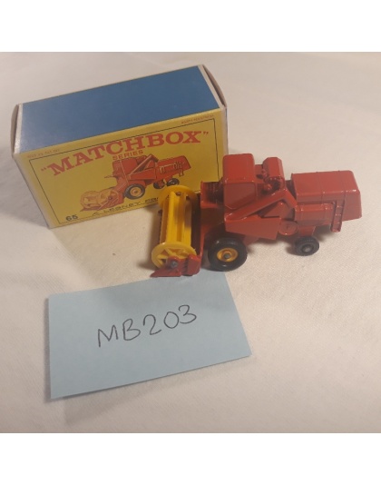 Vintage MATCHBOX Lesney #65 Claas Combine Harvester - NOS - Mint in Original Box