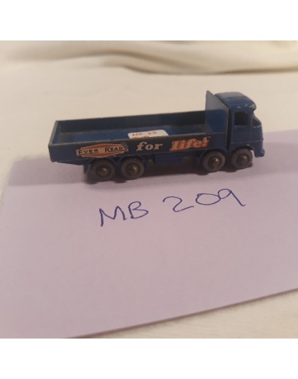 Matchbox Lesney ERF 68G Truck - Ever Ready for Life - Blue Flat Bed