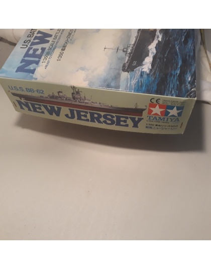 VTG Tamiya Kit 78005 1:350 U.S.S. New Jersey BB-62 Battleship NIB