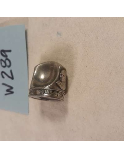 Franklin Mint Collectors Society Wax Stamp Metal Portrait Small 3/4" DIAMETER