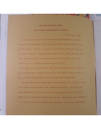 Lot of 3 books - old gun price books and Trends in Artillery for Instruction